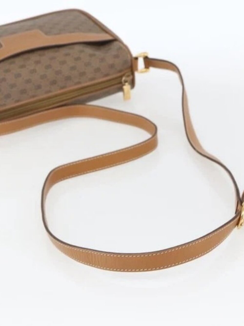 GUCCI Micro GG Supreme Shoulder Bag PVC Beige Gold 001 14 0412 Auth ki6283 - Picture 7 of 16